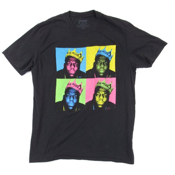 The Notorious B.I.G Biggie Smalls Pop Art T-SHIRT Size L 90s Rap Legend - Picture 1 of 4